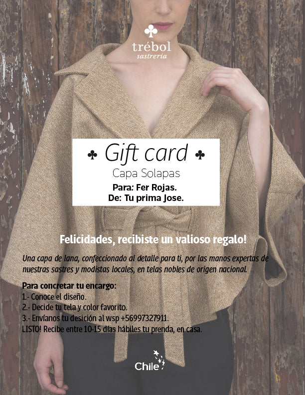 Gift Card Capa Solapas