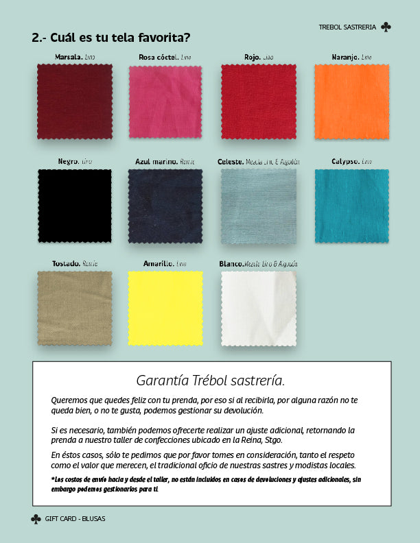 Gift Card Blusas