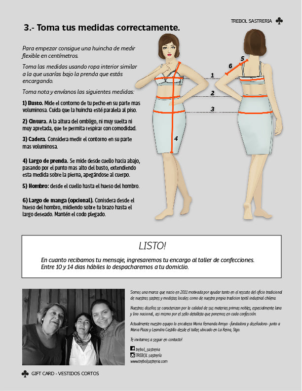 Gift Card Vestido Corto