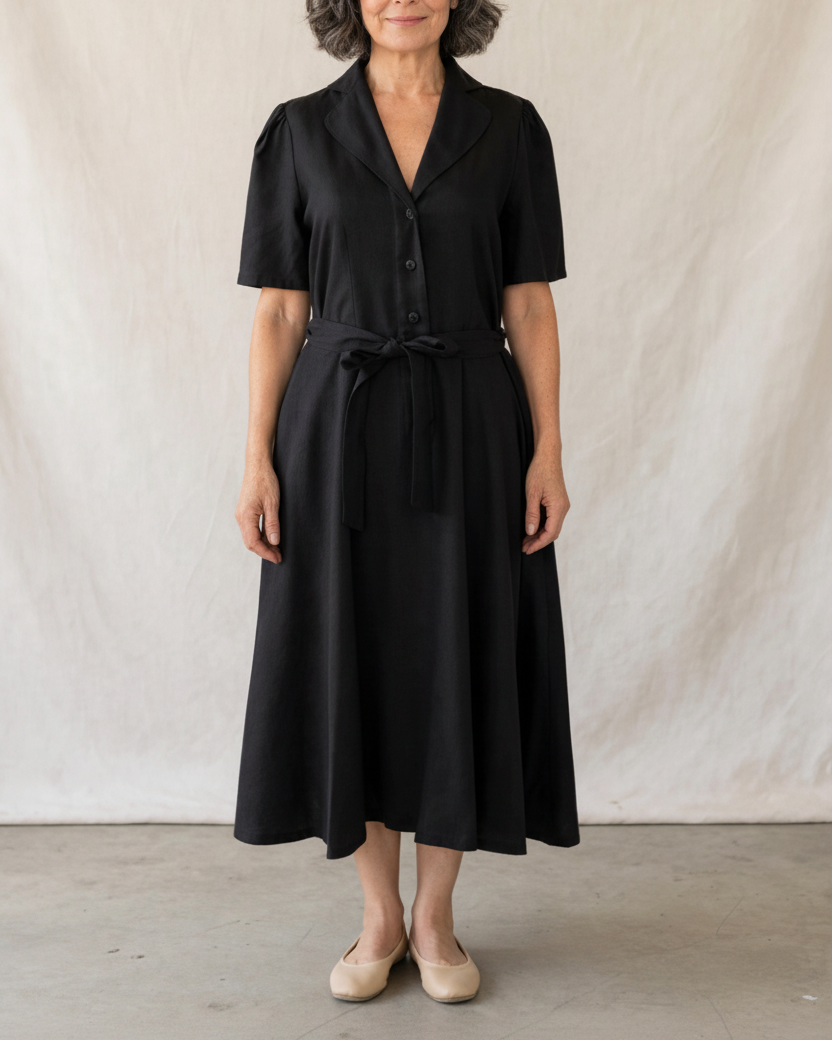 Vestido Camisero Retro