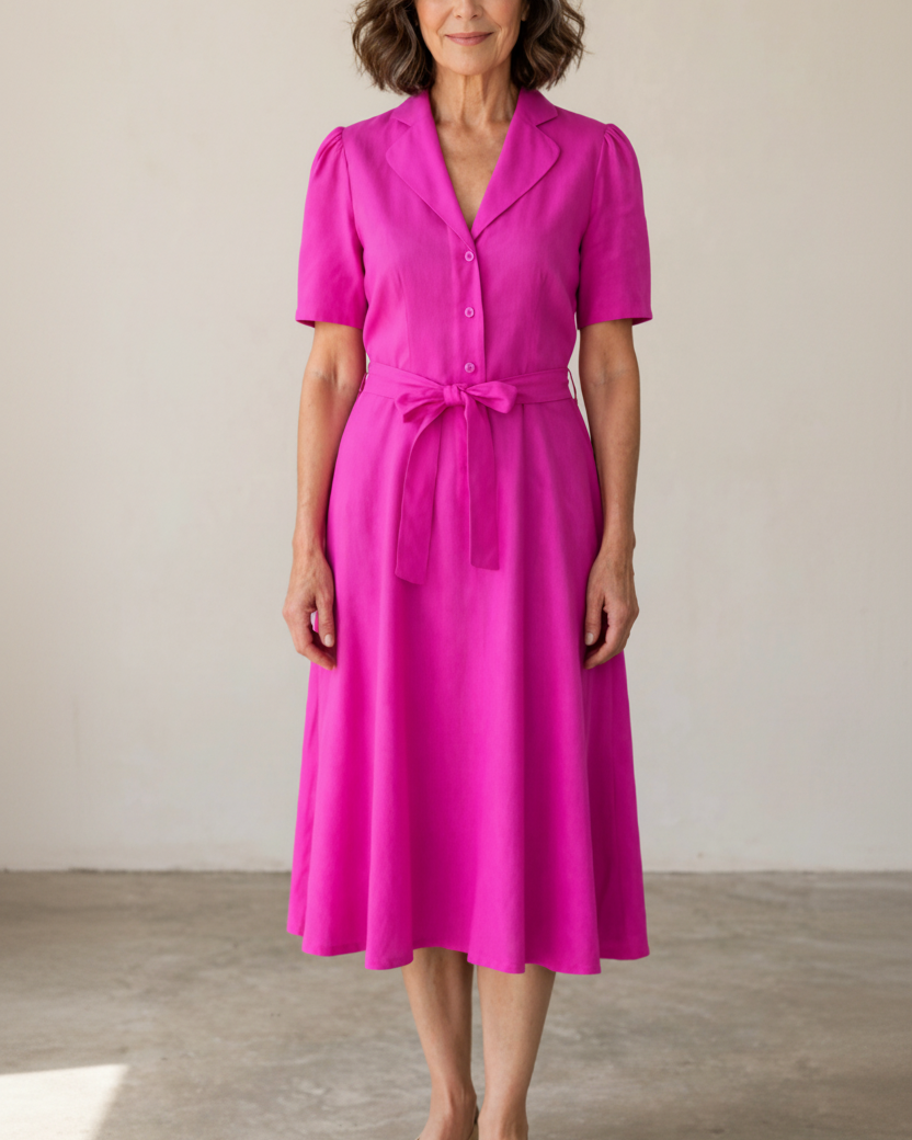 Vestido Camisero Retro