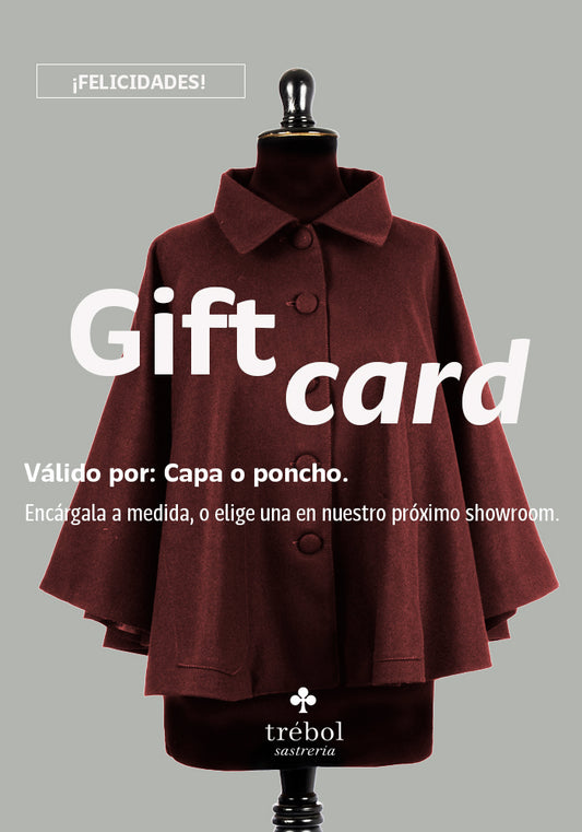 Gift Card capas y ponchos